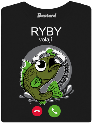 Ryby volají dámské tričko Black