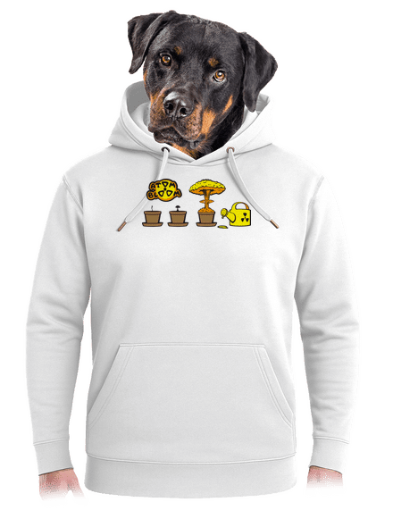 Atomový květ unisex mikina premium Snowwhite