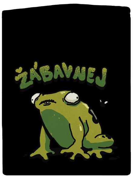 Žábavní pánská mikina na zip Black