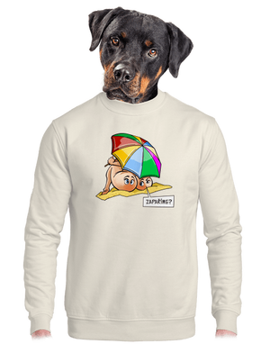 unisex mikina bez kapuce
