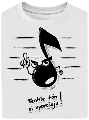 Tón unisex tričko oversized White