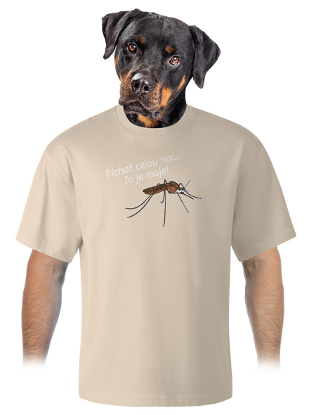 Komár s výdrží unisex tričko oversized Almond