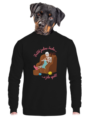 unisex mikina bez kapuce