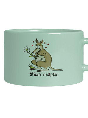 Štěstí v kapse hrnek makronka Mint Macaron