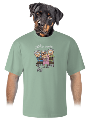 Zase drbeme unisex tričko oversized Sage