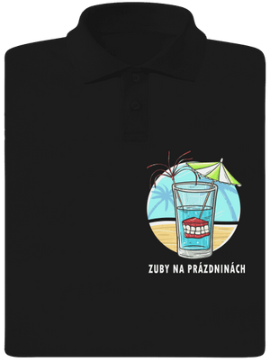 Zuby na prázdninách pánská polokošile Black