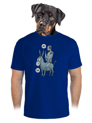 Osel a AI pánské sportovní tričko Royal Blue Mal