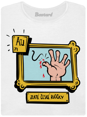 Zlaté české ručičky dámské tričko White
