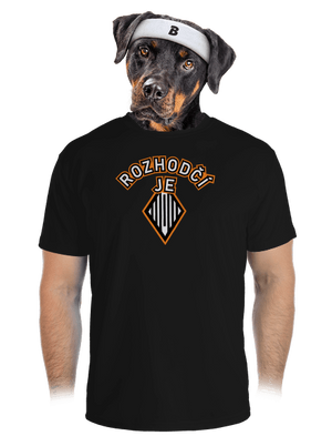 Rozhodčí pánské sportovní tričko Black