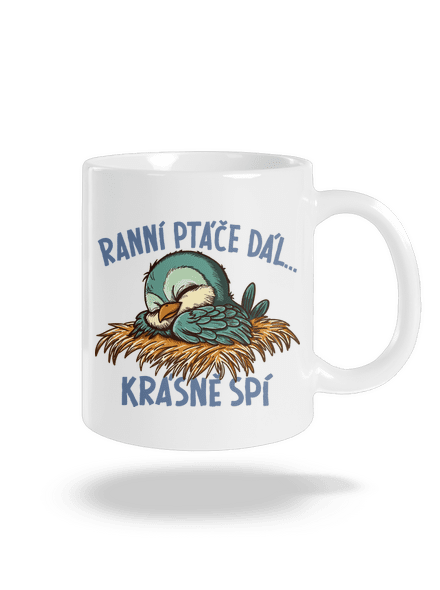 Ranní ptáče spí klasický hrnek White