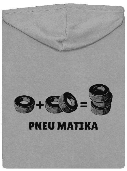 Pneu Matika pánská mikina na zip Light Melange