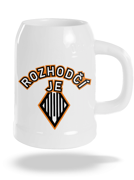 Rozhodčí půllitr White