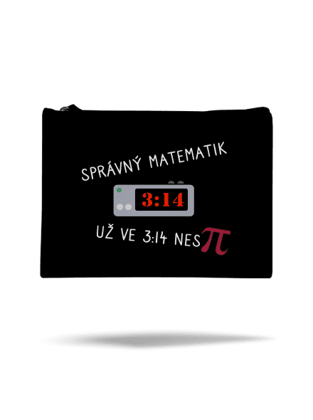 Matematik nespí taštička Black