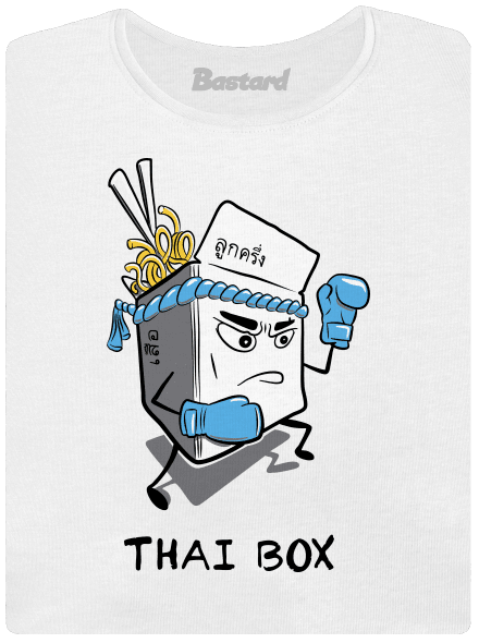 Thai box dámské tričko s lemem White
