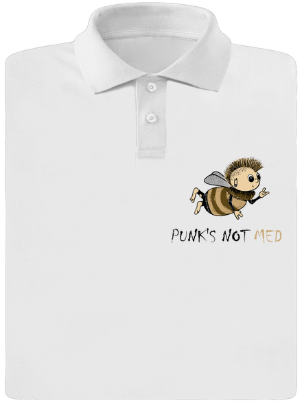 Punks Not Med pánská polokošile White