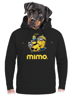 Mimo unisex mikina premium Dark Black