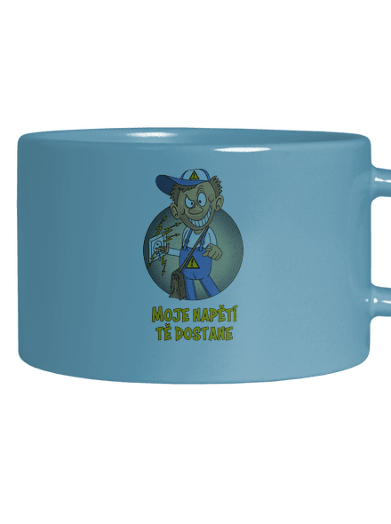 Moje napětí hrnek makronka Blue Macaron