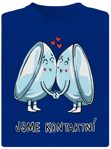 Kontaktní čočky pánské sportovní tričko Royal Blue Mal