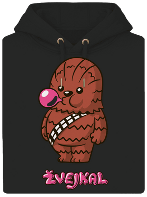 Žvejkal unisex mikina premium Dark Black