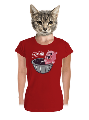 Ve formě dámské tričko premium Red Mal