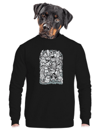 unisex mikina bez kapuce