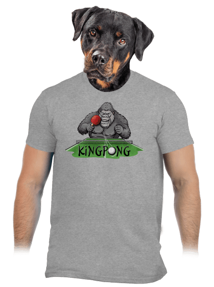 King pong pánské tričko Sport Grey