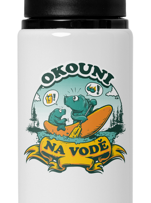 Okouni na vodě lahev na vodu White