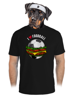 Foodball pánské sportovní tričko Black
