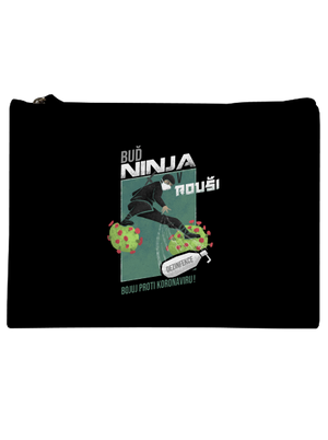 Ninja v rouši taštička Black
