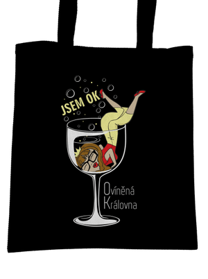 Ovíněná královna taška Black