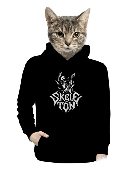 Skeletón dámská mikina klokanka Black