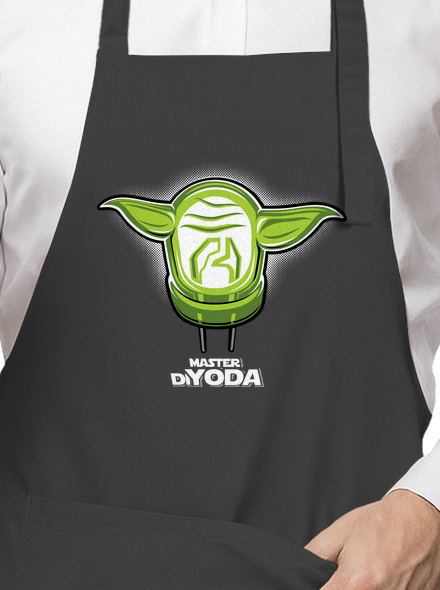 Mistr DiYoda zástěra Dark Grey