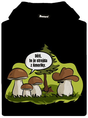 Strejda z Ameriky pánská mikina klokanka Black