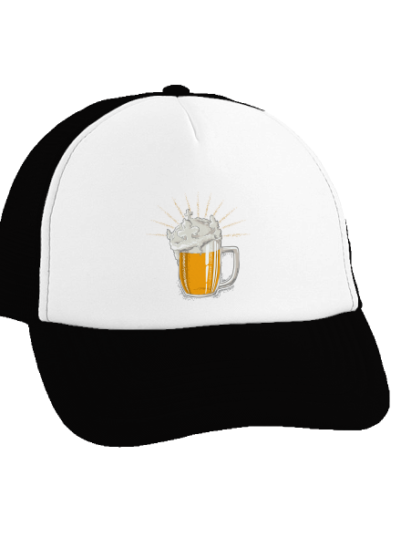České zlato kšiltovka truckerka Black cap
