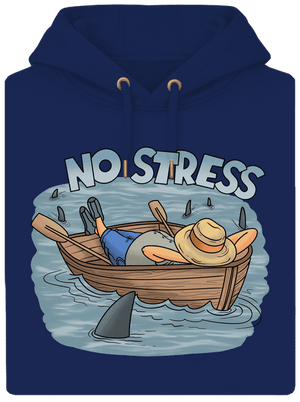 No stress unisex mikina premium Navy
