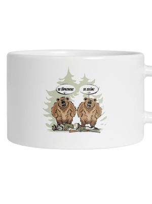 Medvědi hrnek makronka White