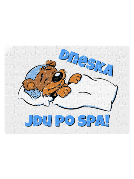Dneska jdu po spa puzzle White