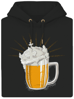 České zlato unisex mikina premium Dark Black