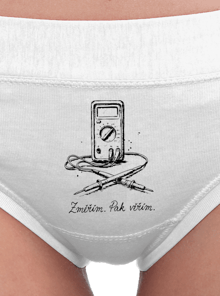 Změřím, pak věřím dámské kalhotky White