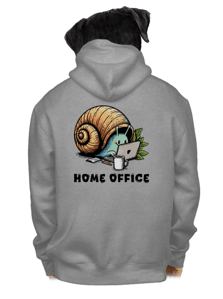 Šnekův home office pánská mikina na zip Light Melange