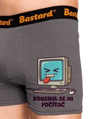 Kousnul se mi počítač boxerky Gray Melange