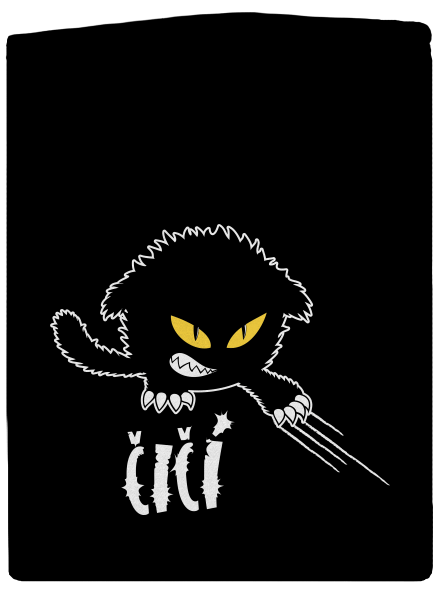 Čičina pánská mikina na zip Black
