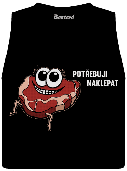 Chceš naklepat? dámské tílko volné Black