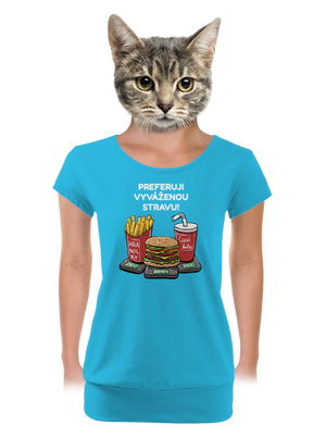 dámské tričko s lemem