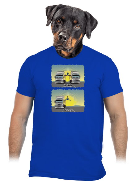 Chuck & Truck pánské tričko Royal Blue