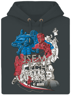 Jsem Čech unisex mikina premium Charcoal