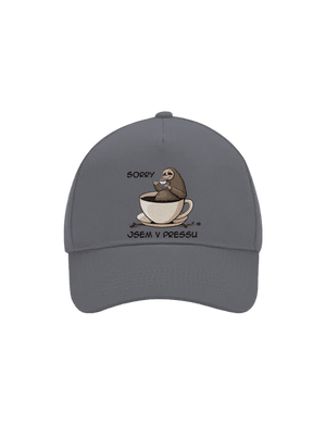 V pressu kšiltovka baseballka Graphite grey