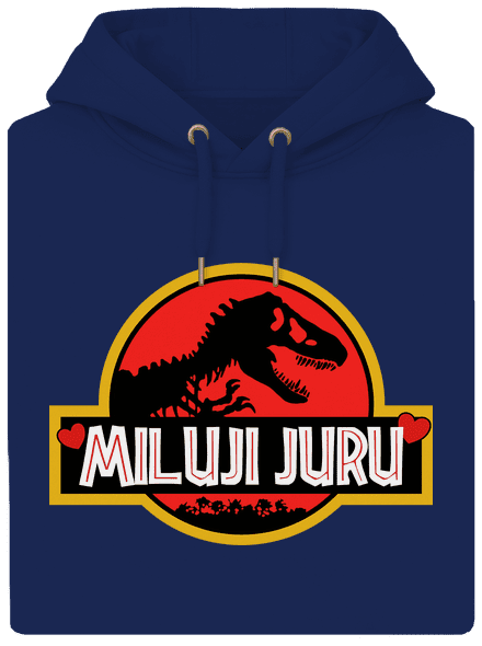 Miluji Juru unisex mikina premium Navy