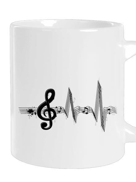Žiju muzikou velký hrnek White