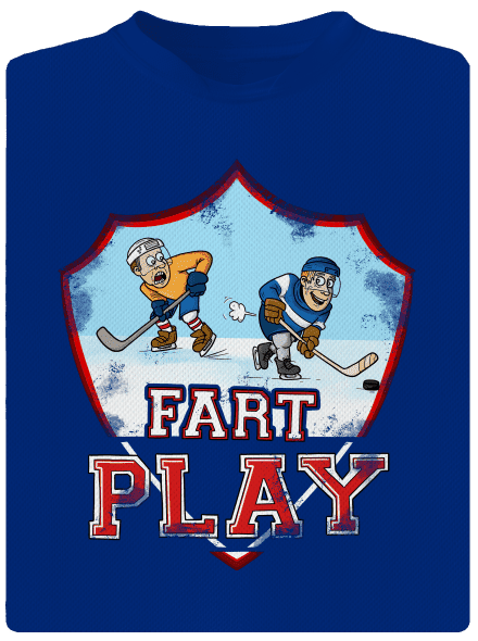 Fart Play pánské sportovní tričko Royal Blue Mal